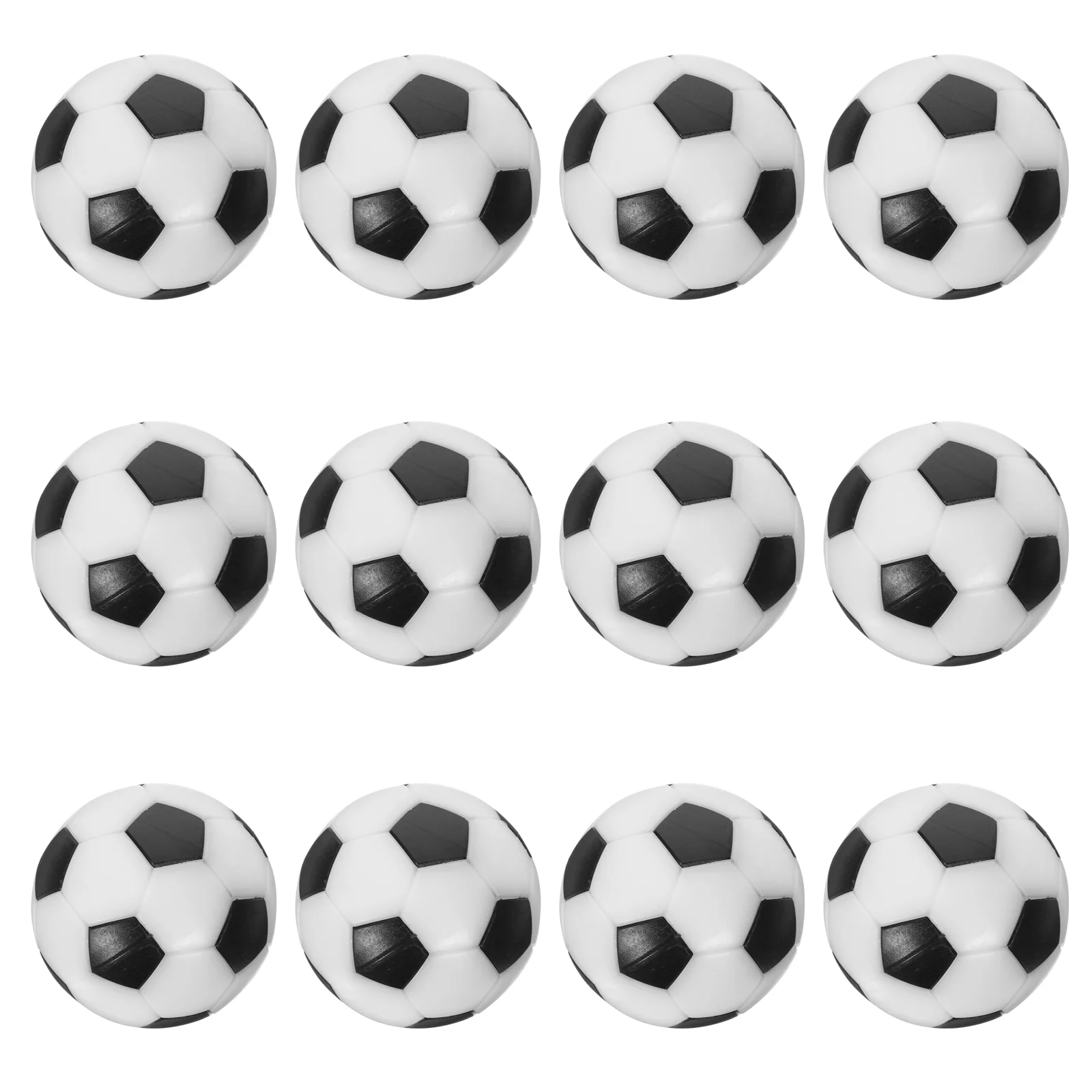 

12 Pcs Small Soccer Ball Mini Balls Foosball Replacement Kids Footballs Table Tabletop