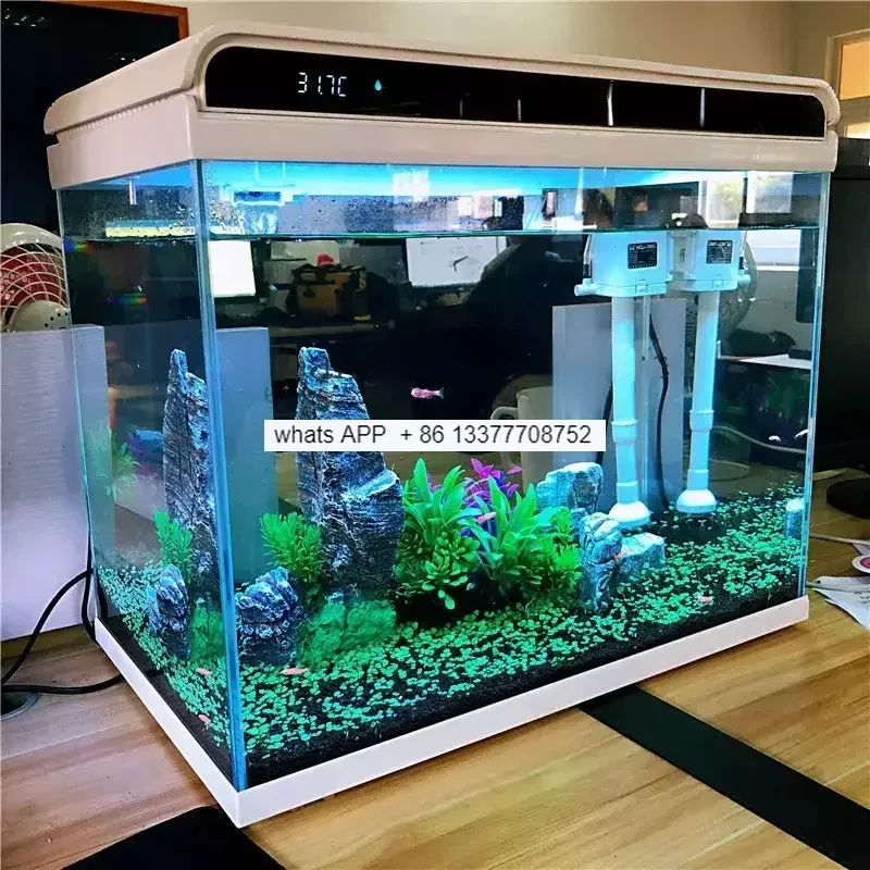 

Aquarium Fish Tank Fishbowl Smart Fishbowl Supplies Mini Turtle Accessories Glass Terrarium Ornamental Big Fish Tank Fish Box