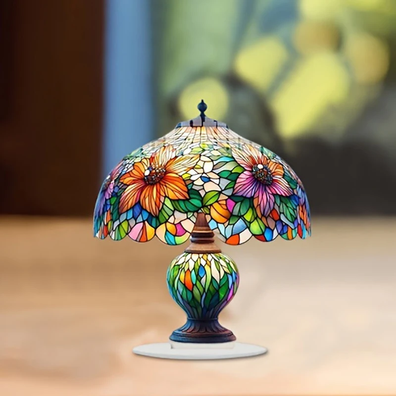 Table Lamp Shape Ornament Acrylic Desktop Decorative Small Ornament Waterproof And Wear-resistant Desk Counter Pendant Ornament