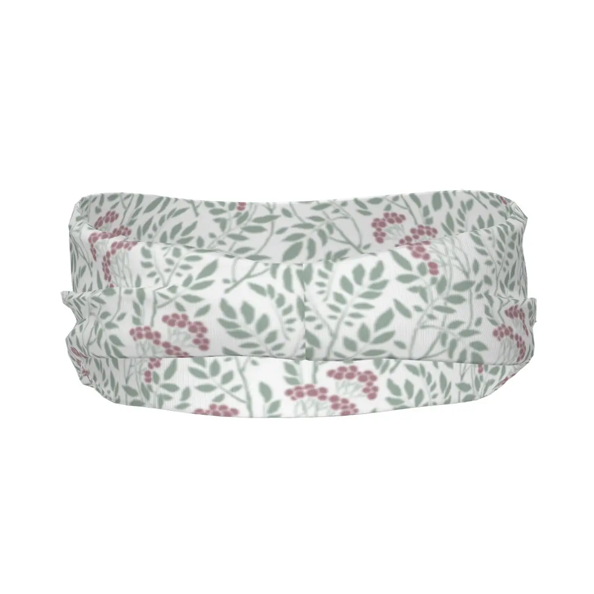 Sports Headband Vintage Spring Season Inspired Floral Image Sprigs Berry Fitness Sweatband Absorbent Cycling Jog Hair Bandage