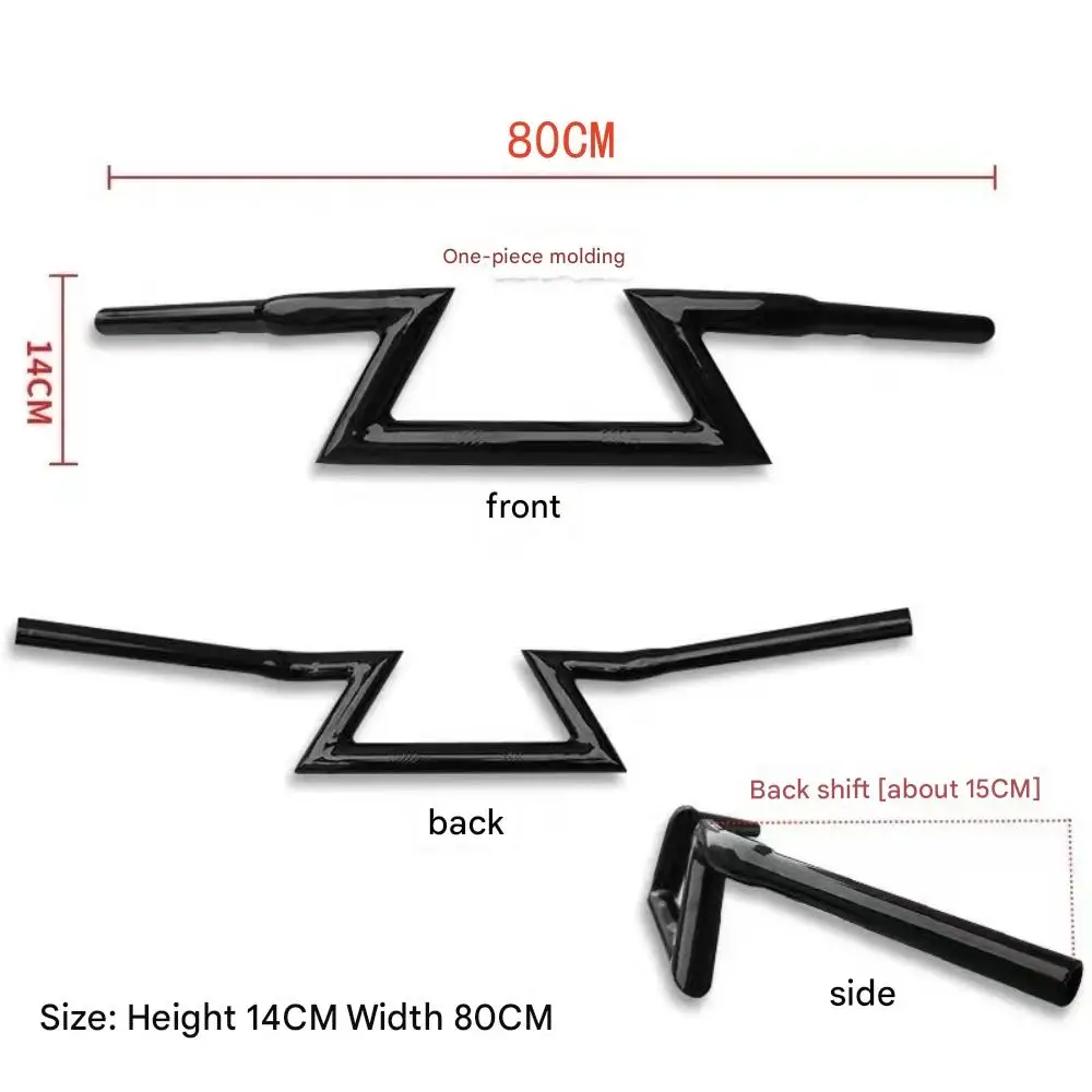 Modified Handlebar for  450CLC, High Riser Handlebar for 250CLC, Thickened Lightning Style Handle Bar