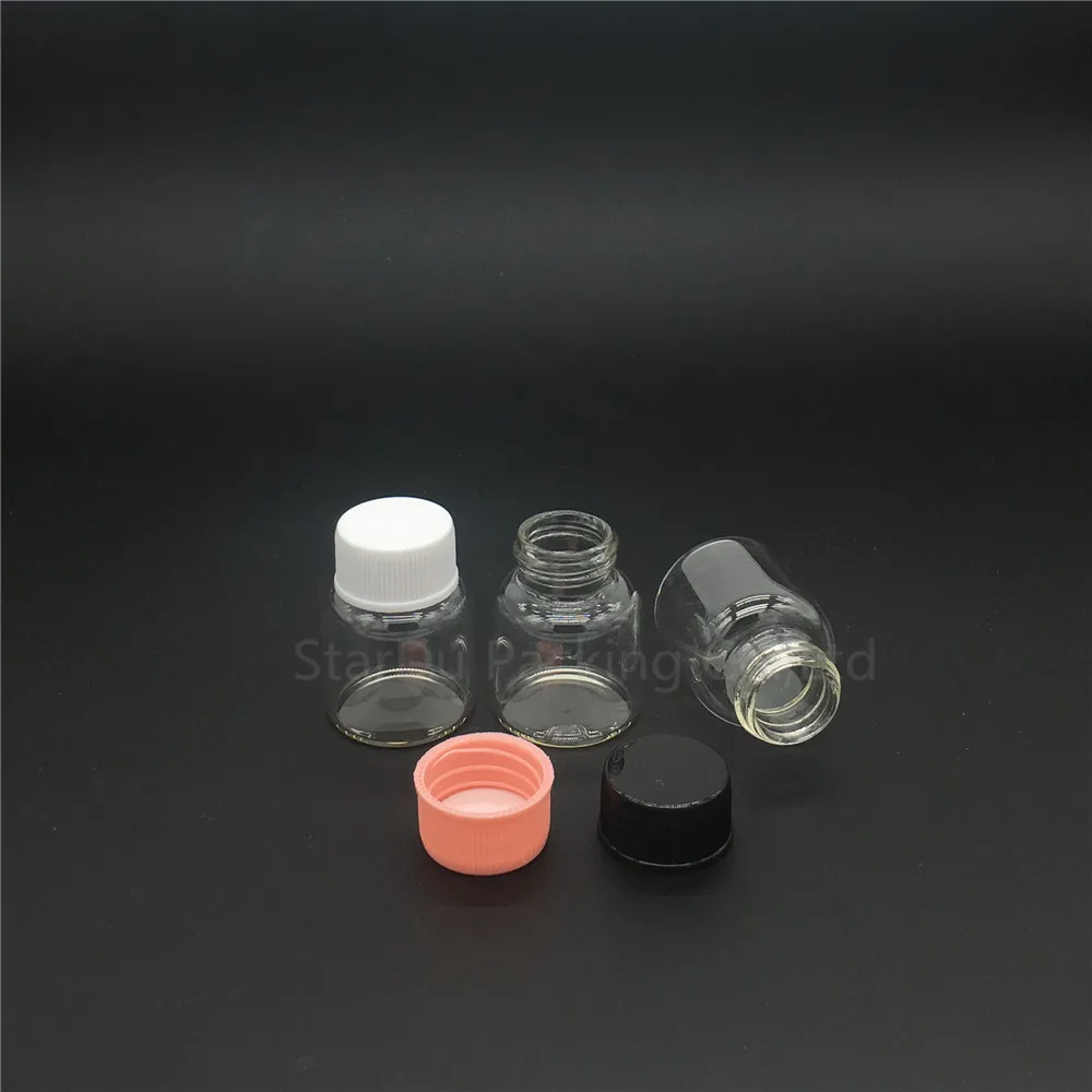 Free Shipping 50pcs/lot Diameter 27mm 8ml  Glass Bottle Plastic Cap For Vinegar alcohol, carft/storage Candy Bottles