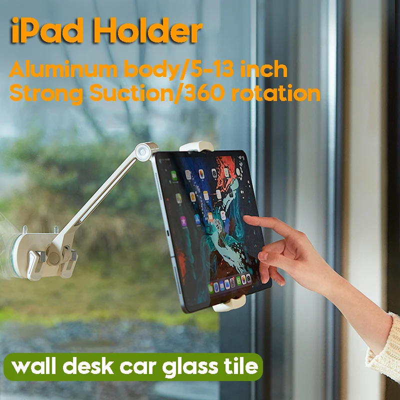 Supporto per Tablet supporto per auto supporto per ventosa forte supporto da parete in vetro per iPad Pro 11 12.9 Air Xiaomi Mipad 5 Pro Samsung Tab