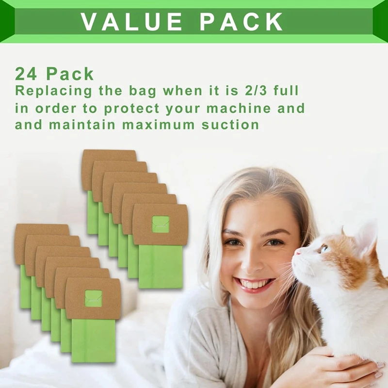 กระเป๋าสูญญากาศกระป๋อง PKBB12DW BB 12แพ็คสำหรับ oreck XL BUSTER B กระเป๋าสูญญากาศพร้อมตัวกรองมอเตอร์2ตัว