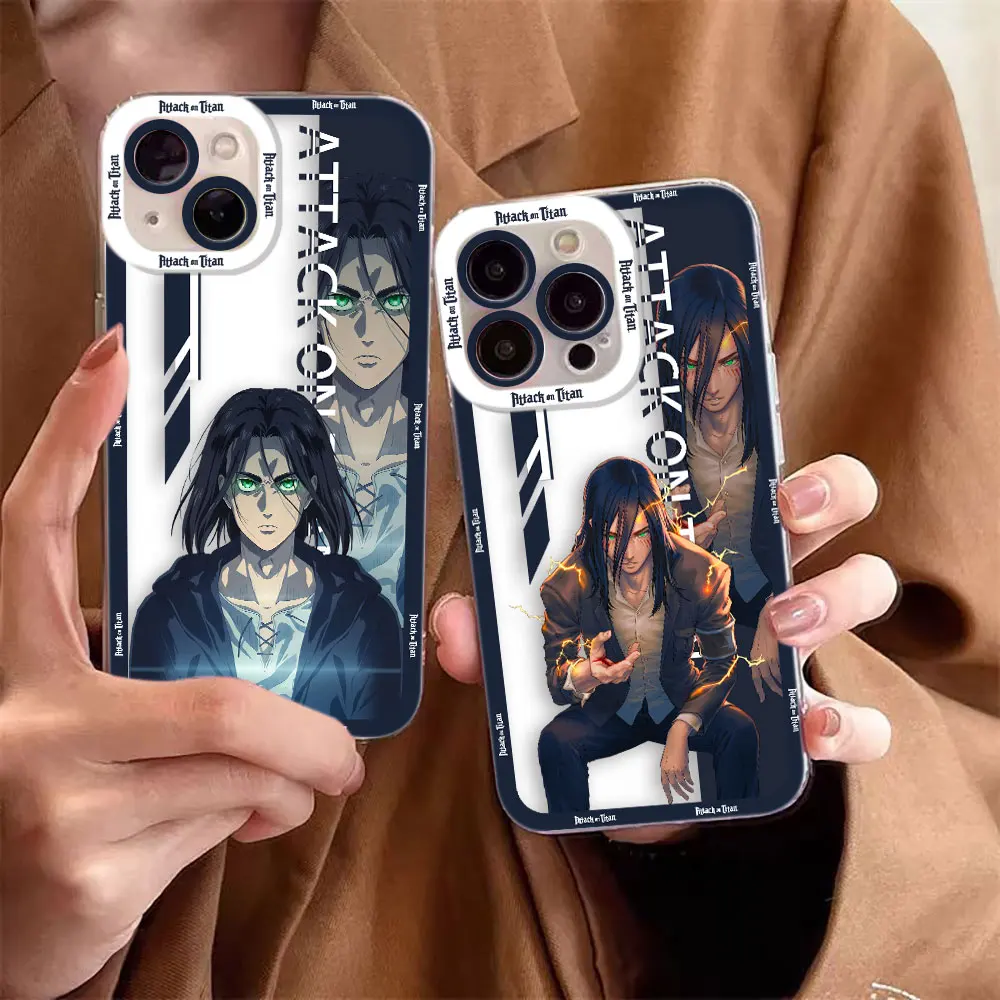 A-Attack On Titan Allen Clear Phone Case For Samsung A02 A03 A04 A05 A05S A06 A7 A10 A12 A13 A14 A15 A16 A21S NOTE 10 20 Case
