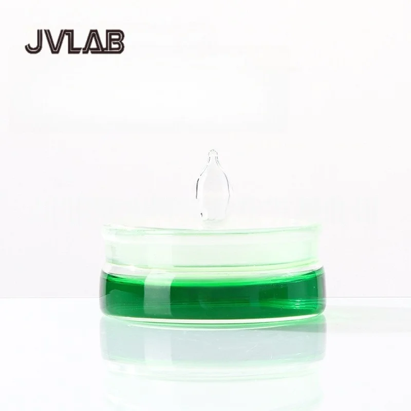 

High Borosilicate Flat Weighing Bottle - 40x25mm Precision Sample Container for Laboratory Use JVLAB