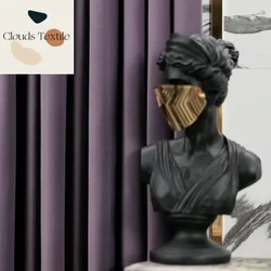 Modern Luxury Blackout Velvet Purple Curtains for Living Dining Room Bedroom Nordic Flannel Door Window Curtain Customize