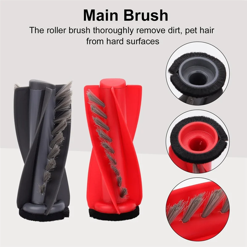 A98G-Replacement Parts For Roborock Qrevo Curve/P20 Pro Robot Vacuum Parts Main Side Brush HEPA Filters Mop Pads