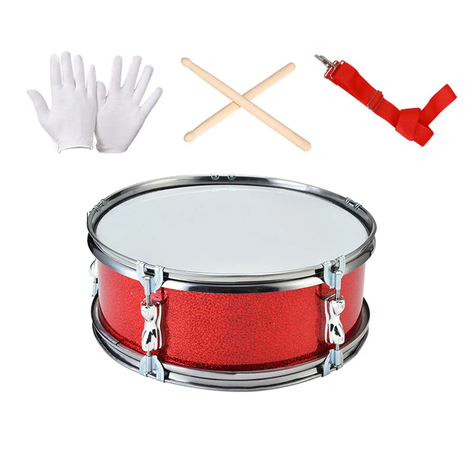 13inch Snare Drum Educational Toy with Drumsticks Professional Musical