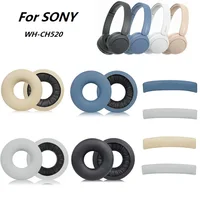 Almohadillas para auriculares SONY WH-CH520, repuesto de alta calidad, orejeras, almohada para la oreja, diadema, cojines