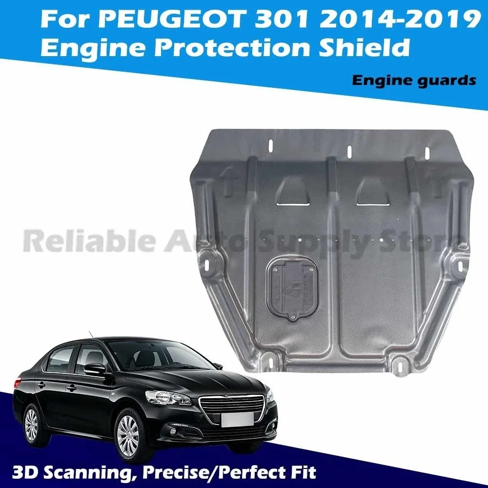 Durable Auto Engine Guard Plate Under Car Protection for Long Lasting for PEUGEOT 301 2014-2019
