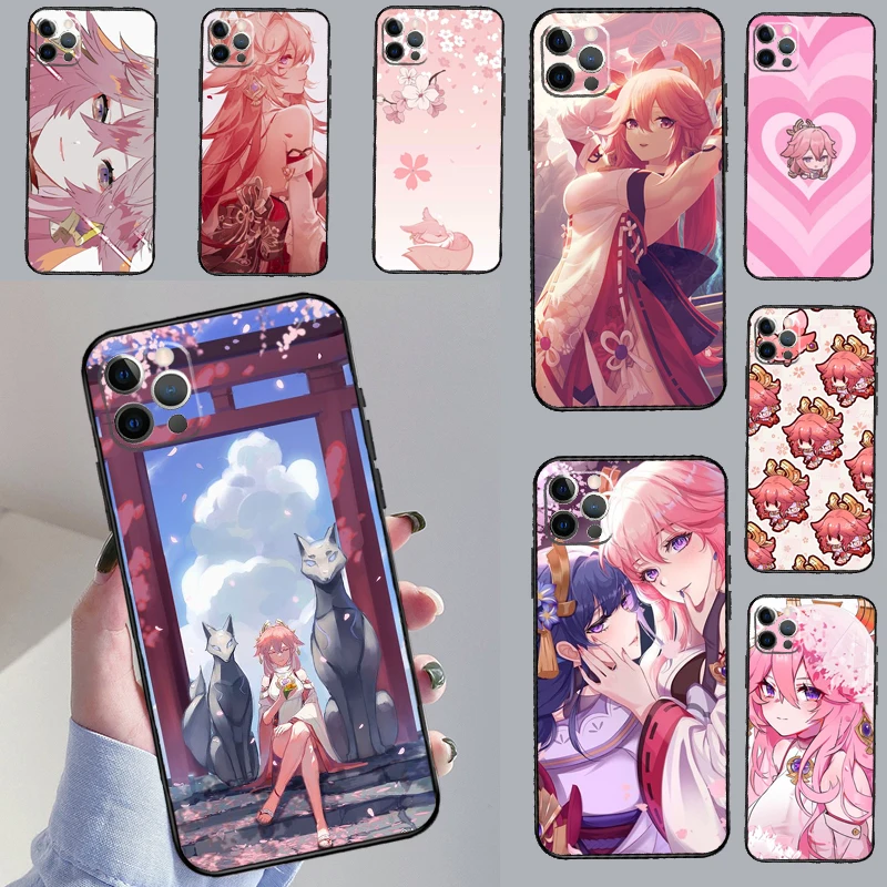 Yae Miko Genshin Impact Case For Samsung Galaxy M56 M31 M11 M21 M51 M15 M35 M55 M13 M16 M36 M53 M32 M52 M14 M34 M54