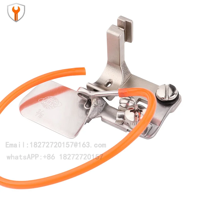 F502 Presser Foot Folder Automatic Folder Curling Foot Industrial Sewing Machine Parts Pneumatic Edge Press Foot