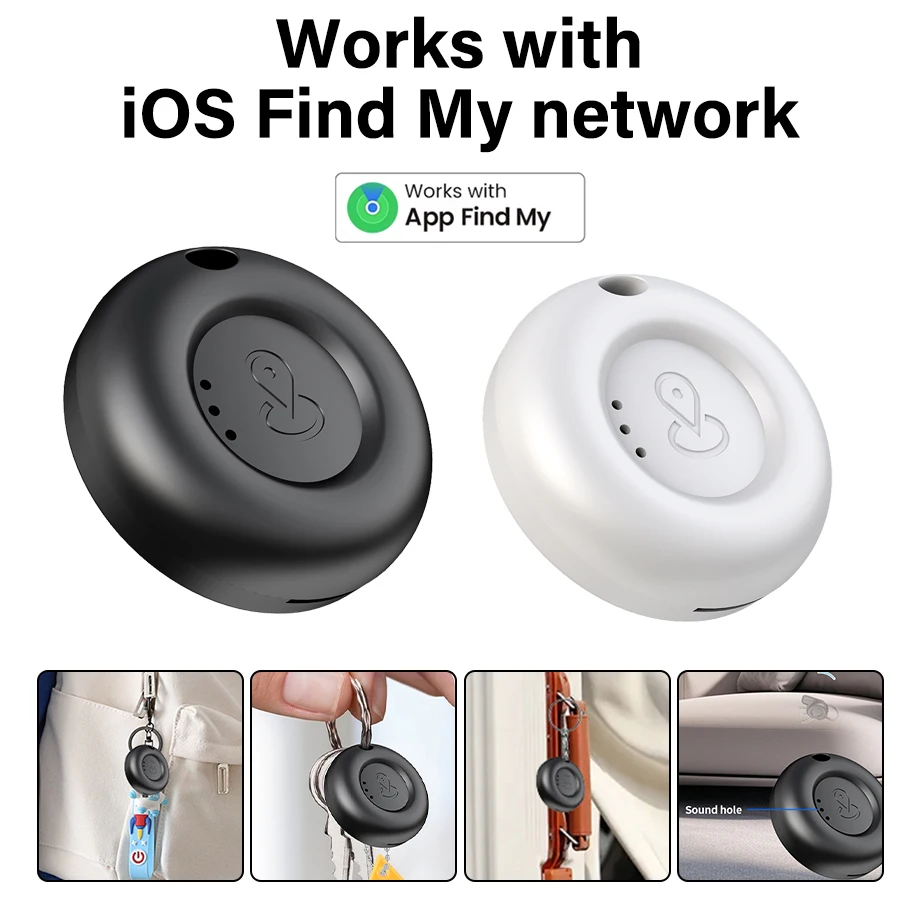 

Bluetooth Mini Tracking Device Smart Tag for Find My APP IOS Only GPS Anti Lost Reminder Positioner Long Standby for Kid Pet Key