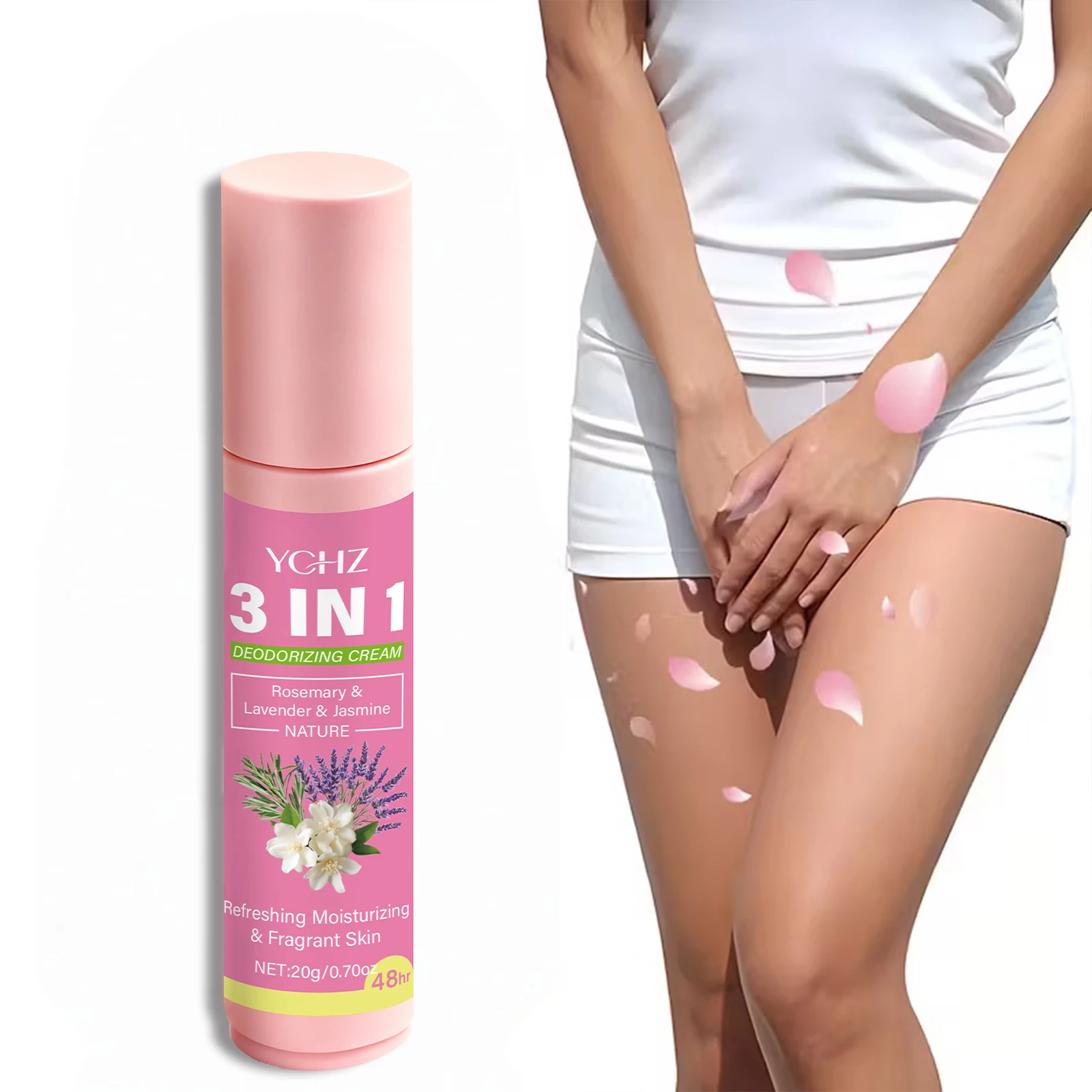 

20g of 3-in-1 Intimate Care Solution, Lasts for 72 Hours, Eliminates Odor and Stickiness, Suitable for Underarms, Hands, Feet, and Private Body Areas, Unisex