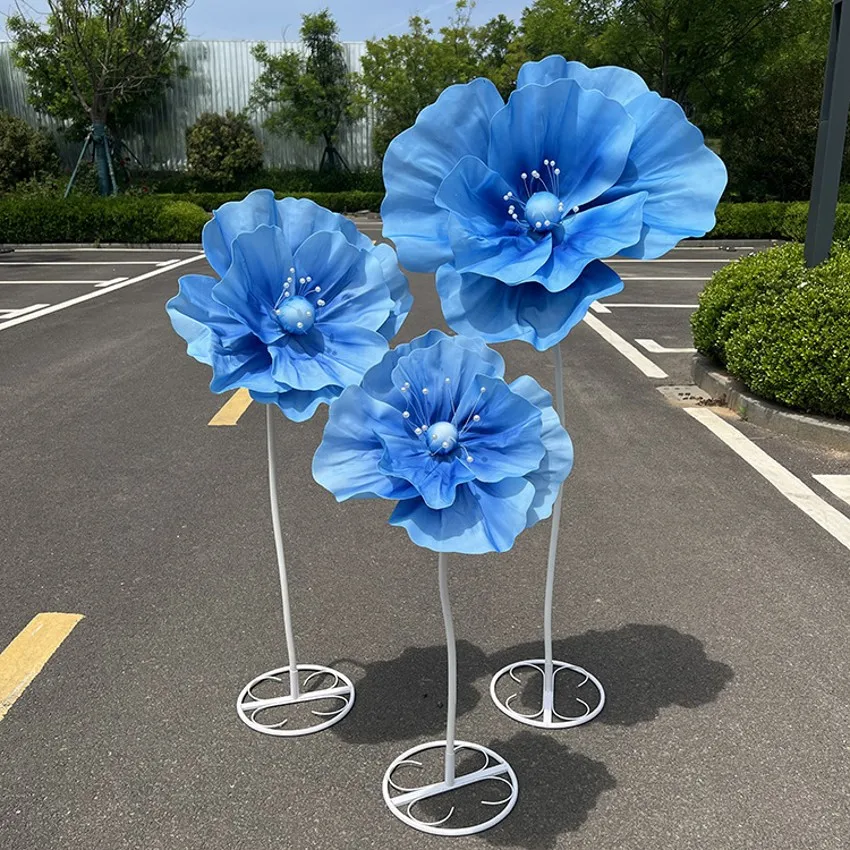 Large Road Lead Flower Foam Artificial Flowers Wedding Backdrop Props T Stage Layout Ornaments Garden Decoration Window Display