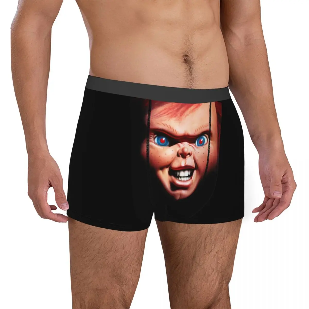 Chucky Horror Movie Men\'s Underwear Halloween Doll Mistery Boxer Shorts Panties Sexy Breathable Underpants for Male