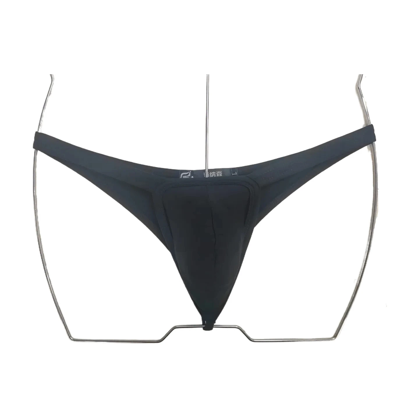 BOYTHOR Men's Striped Speed-Dry Narrow-Edge Seamless Bottomless Beach Thong Swimsuit