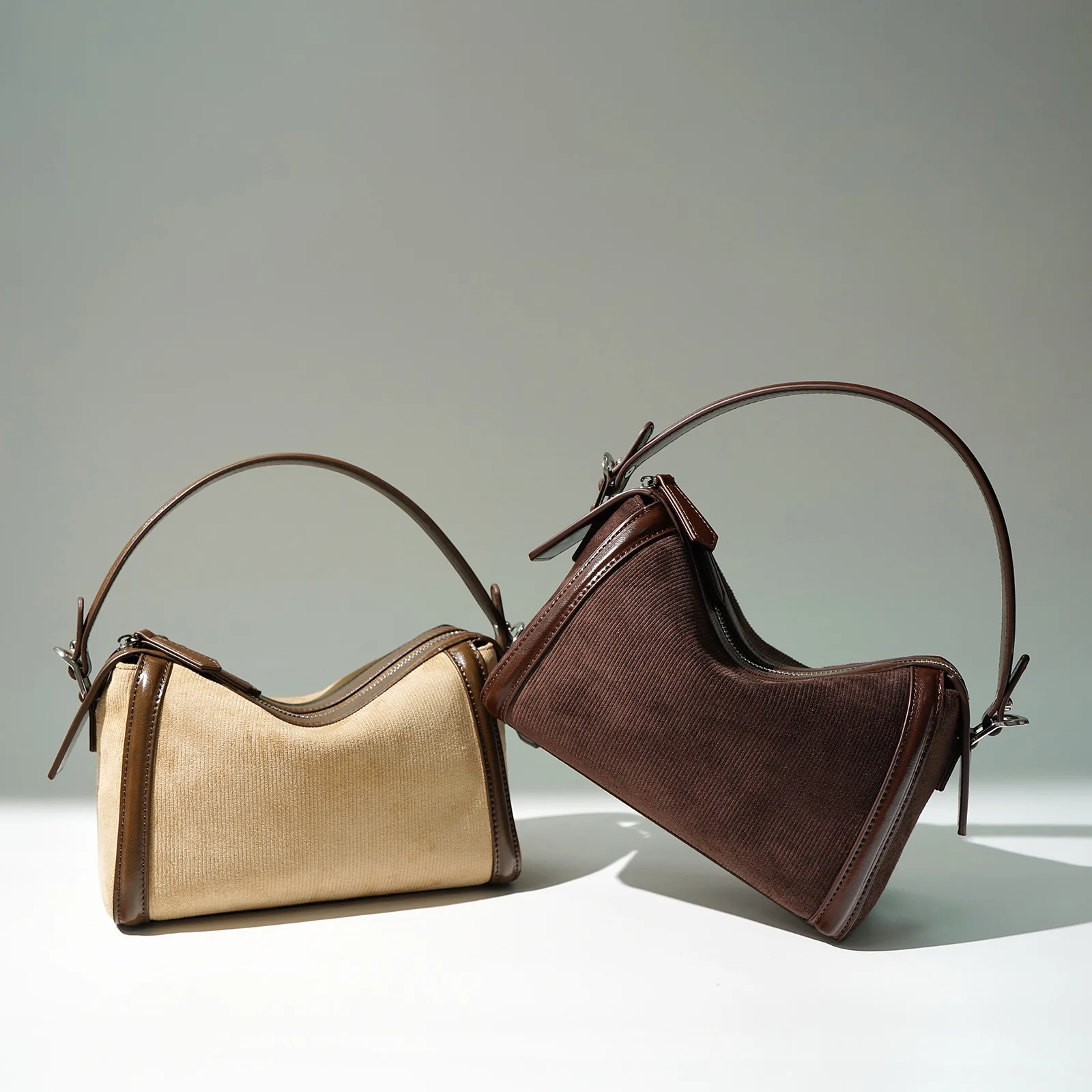 حقيبة كتف كلاسيكية من جلد الغزال حقيبة كروس نسائية كلاسيكية فاخرة حقيبة يد خريف جديدة #1