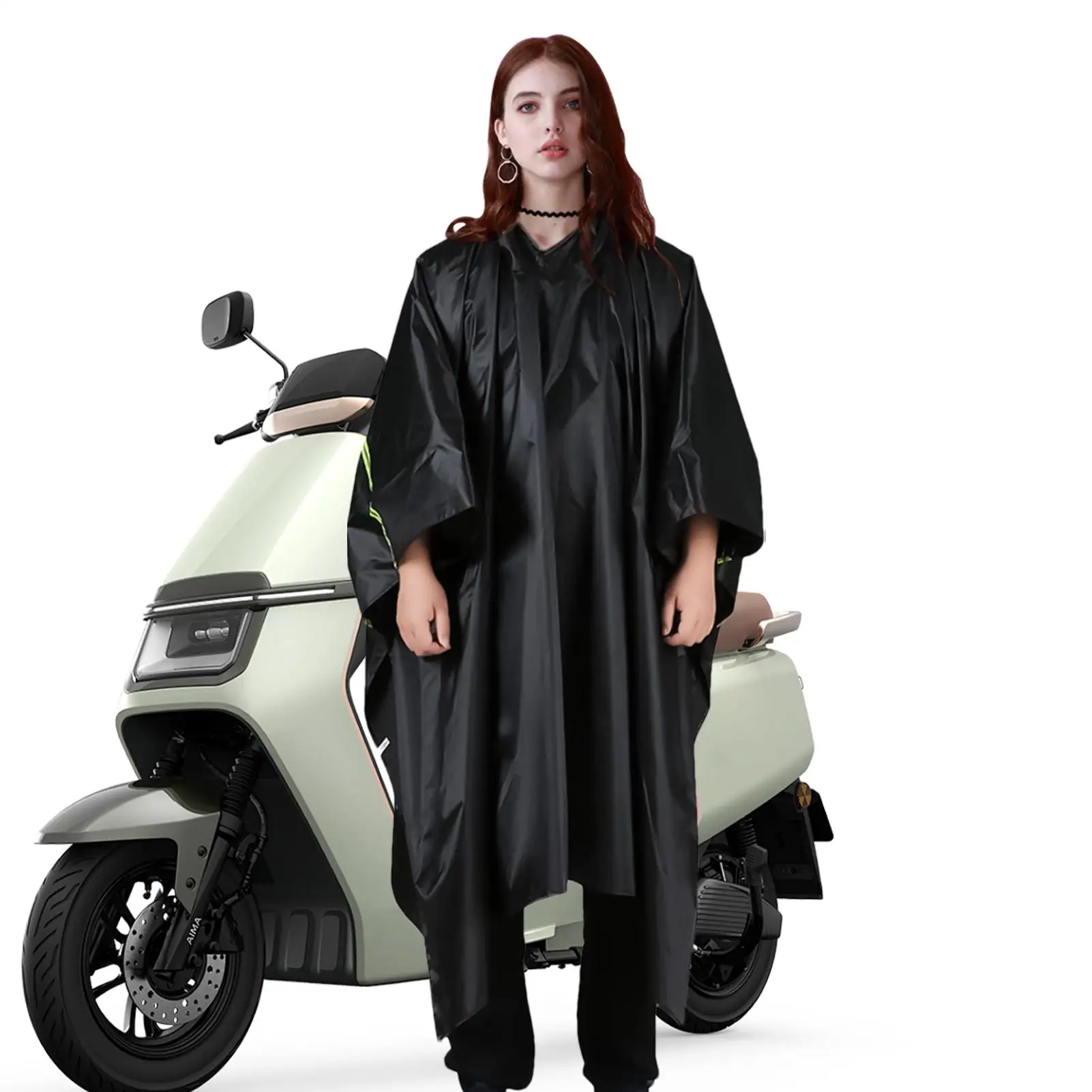 

Дождевик-пончо для взрослых, дизайн со светоотражающими полосками, дождевик для взрослых с капюшоном, регулируемый плащ с капюшоном для молодежи, подростков, женщин и мужчин