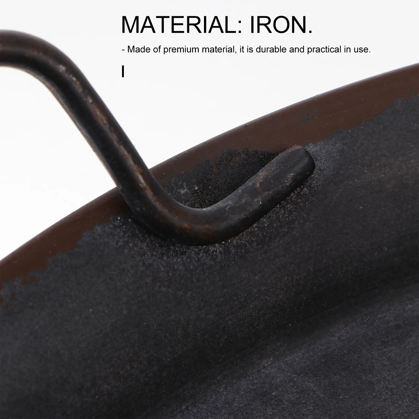 

1pc Iron Art Storage Tray For Food Serving Snack Organizer Display Container Kitchen Bathroom Vanity Table Black