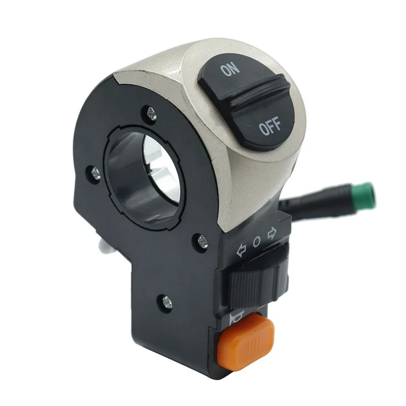 Y31A 3-in-1 E-Bike Switch Electric Scooter Front Lamp Signal Horn Turn Light On/Off Button Light Switch for Electric Bicycle - view 5