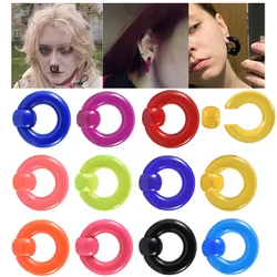 1Pair Acrylic BCR Big Large Size Giant Captive Bead Ring Ear Tunnel Plug Expander Nose Septum Ring Earring Piercing Body Jewelry