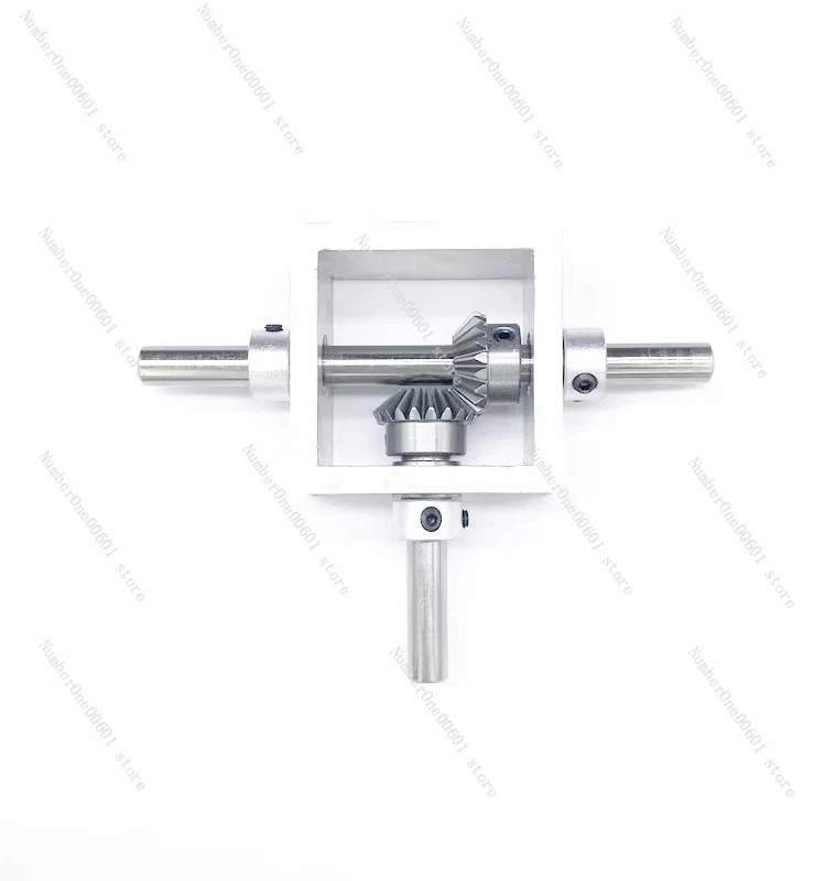 

90 Degree Right Angle Drive Reversing Umbrella Gearbox, Aluminum Frame Micro-compact Corner Turner T-shaped Guide Box