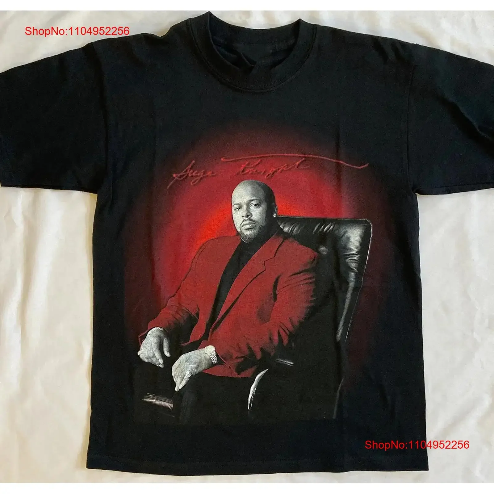 Suge Knight Memory T Shirt Black S 2345XL vintage Washed fashion streetwear Breathable Casual Stretched Stylish