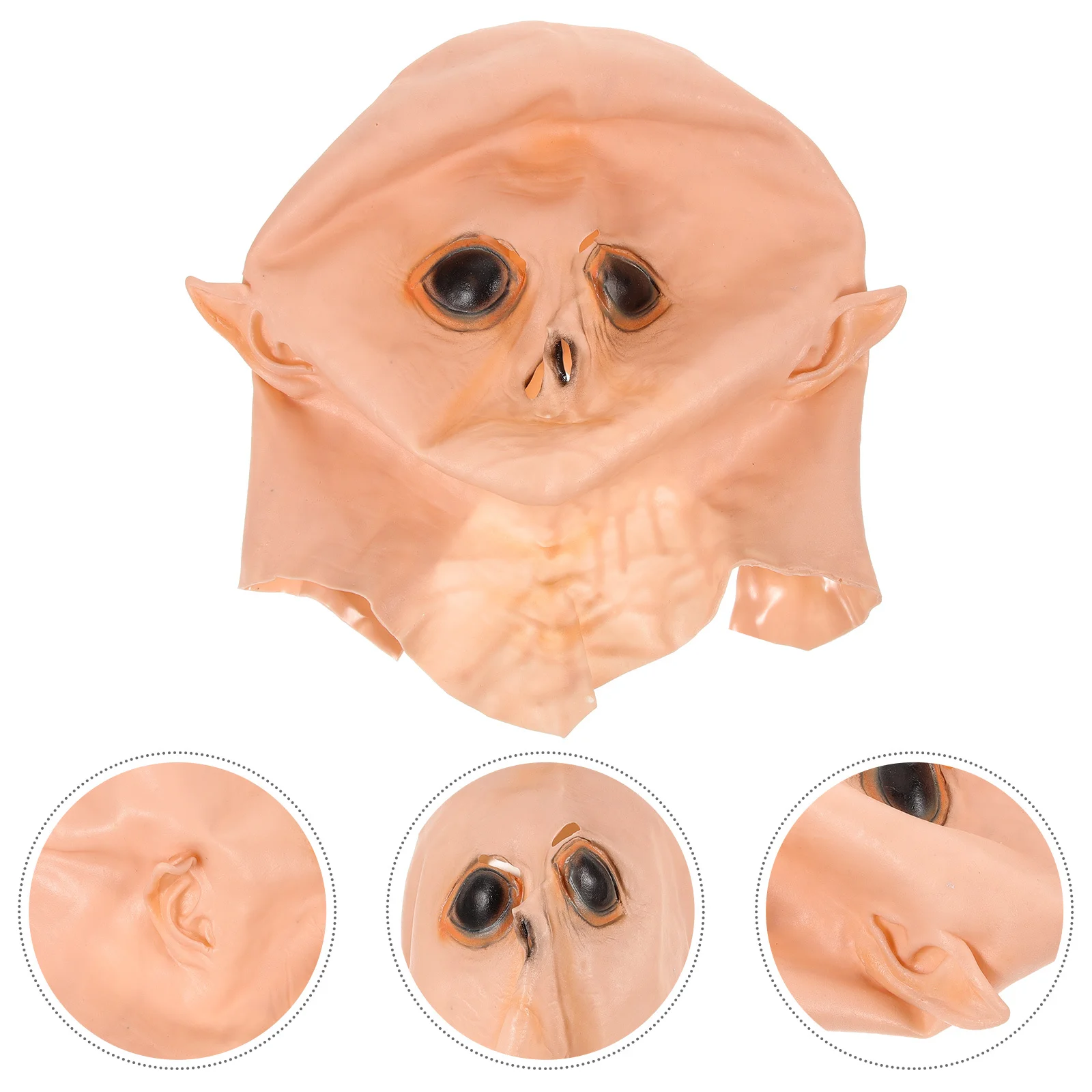Maska na głowę, kostium horror na Halloween, cosplay, rekwizyt karnawałowy, miękka, wygodna, realistyczny design, motyw UFO