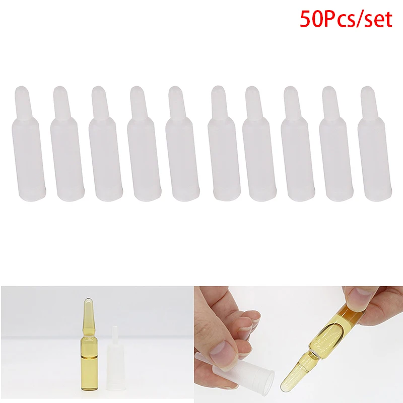 50Pcs 2ml Emery Glass Bottle Silicone Dropper Vial Opener Ampule Breaker Dripper