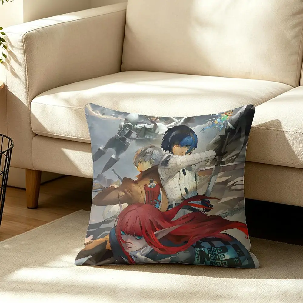 New Game M-Metaphor ReFantazio Cushion Cover Wrinkle-Resistant Short Plush Pillow Case Breathable Machine-Washable