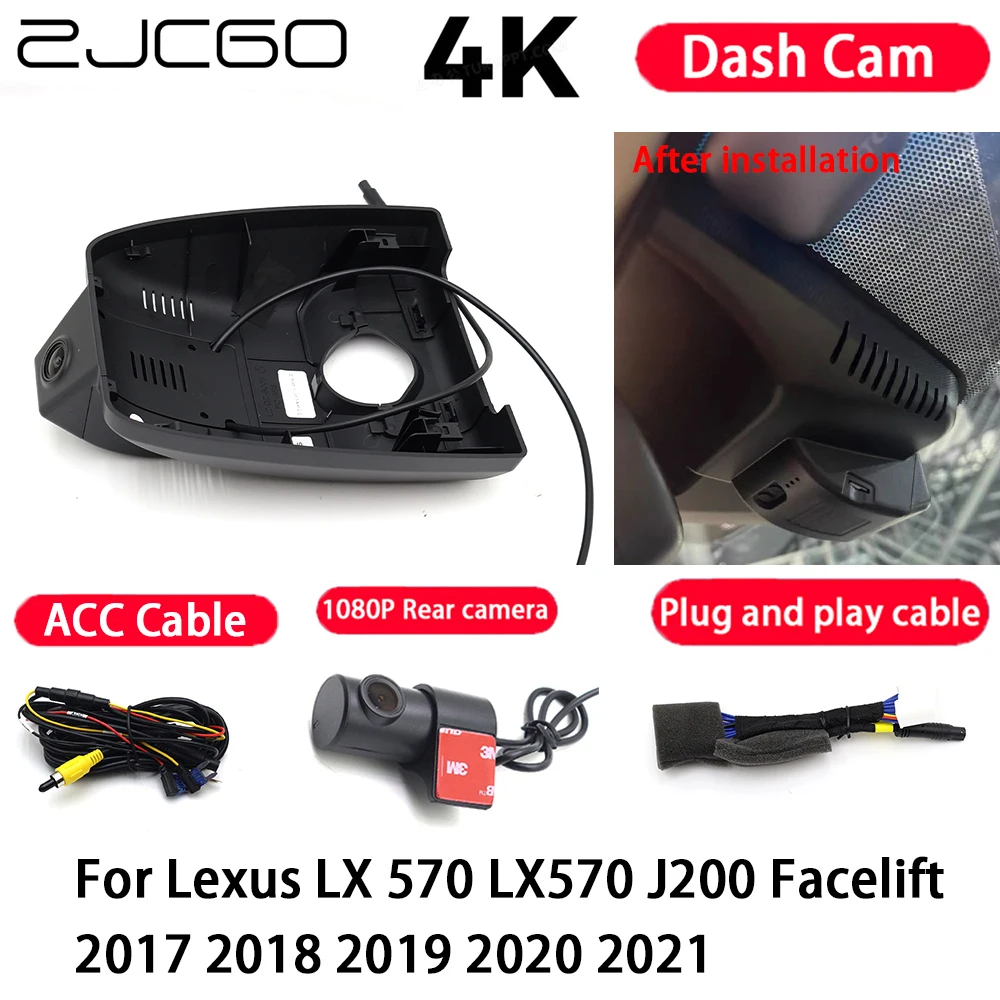 

Car Camera 4K Plug and Play Dash Cam Video Recorder Night Vision for Lexus LX 570 LX570 J200 Facelift 2017 2018 2019 2020 2021