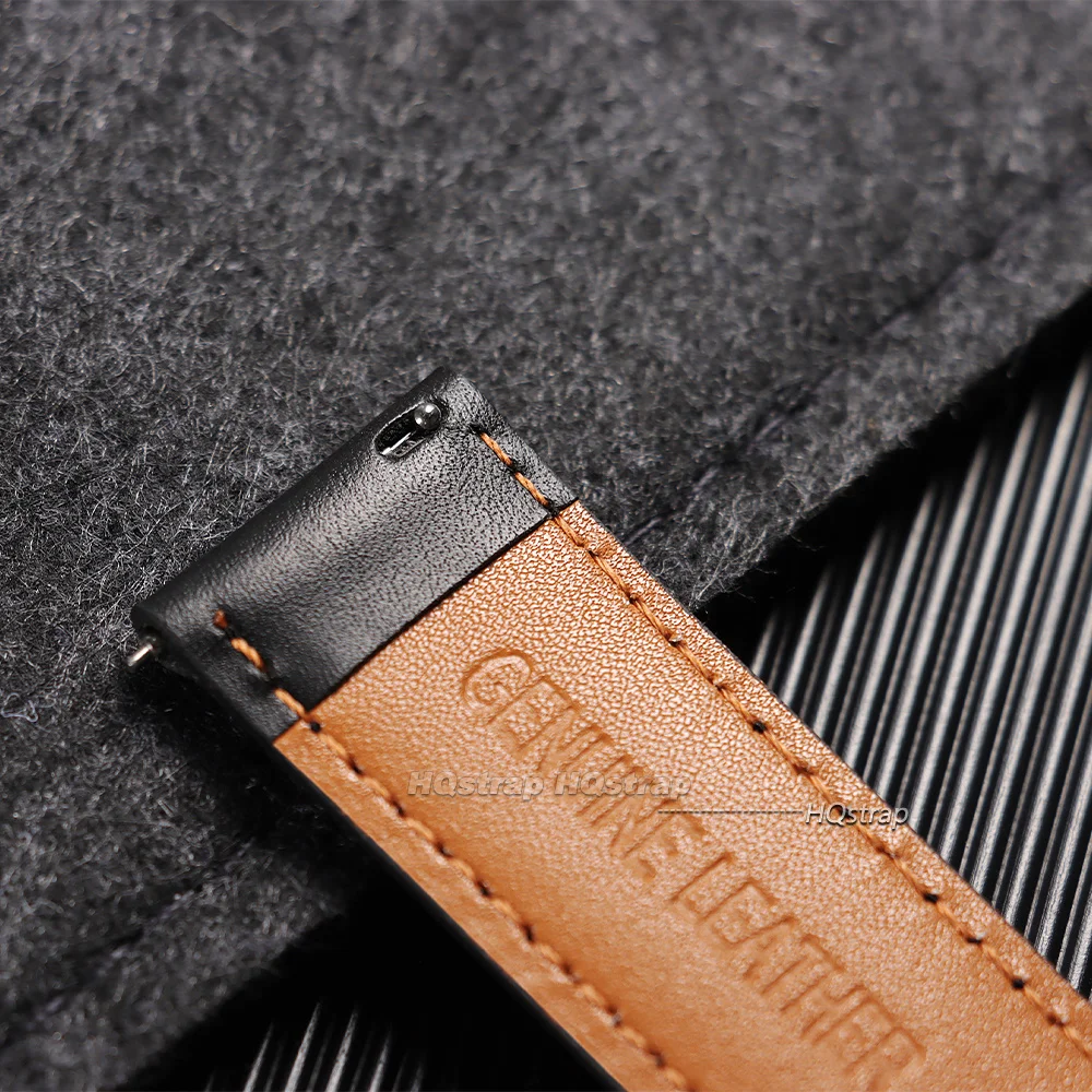 Vintage Braunes Leder-Uhrenarmband 18mm 20mm 22mm 24mm Rindsleder-Uhrenarmband für Männer und Frauen Schnellverschluss-Armband Universelles Armband – Detail 8