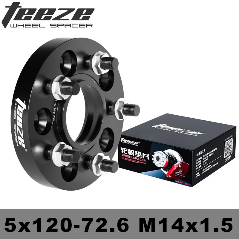 Teeze – entretoises de roue 5x120 CB 72.6mm M14x1.5, adaptateur de moyeu, accessoires de pneus pour BMW E46 E60 E90 F10 F30 Land Rover, 1 pièce