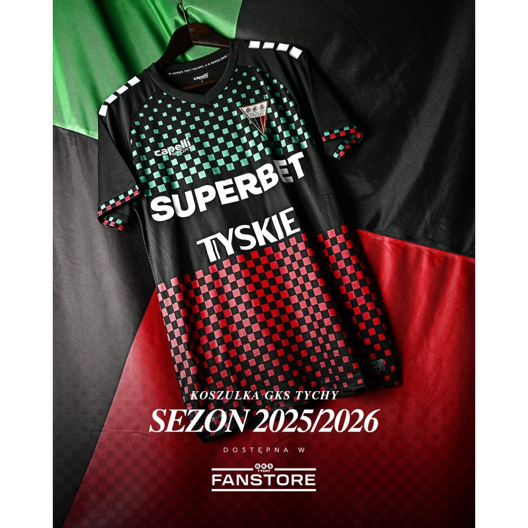 GKS Tychy 2025-26 طقم المنزل لكرة القدم جيرسي ثلاثية الأبعاد الطباعة الخريف الرياضة الجافة بسرعة تي شيرت رجالي ملابس الأطفال المحملة Y2k امرأة
