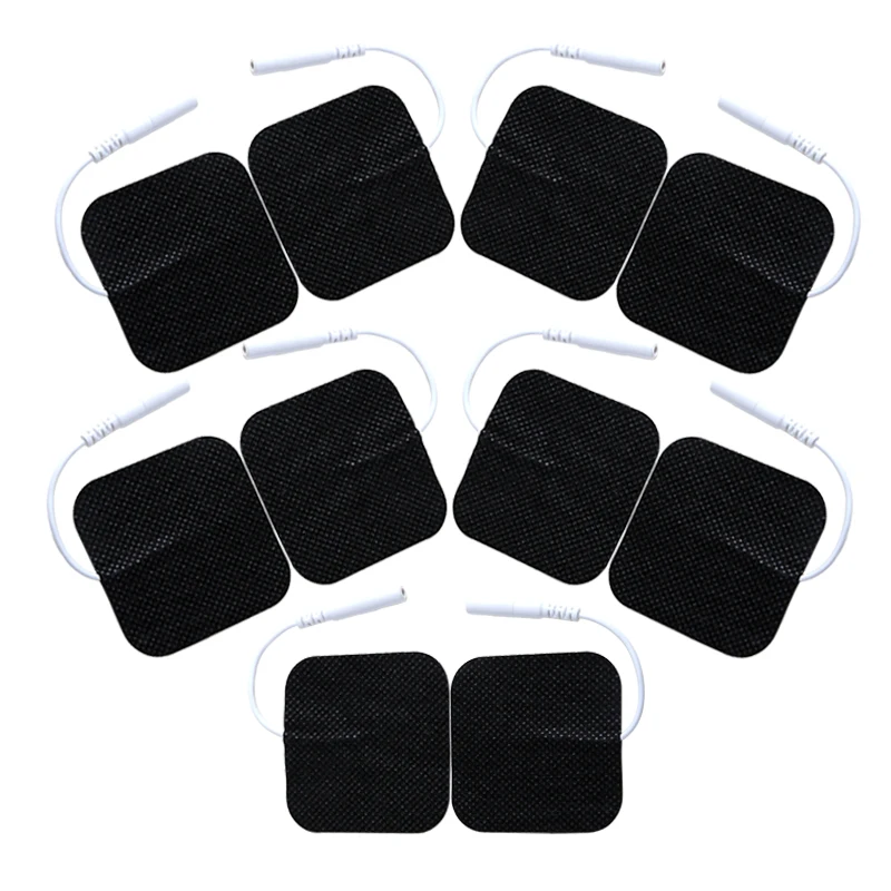 

50-100 шт. 4*4 см электродная подушка для электрических десяток иглоукалывание физиотерапия стимулятор нервов цифровая терапевтическая машина аксессуары