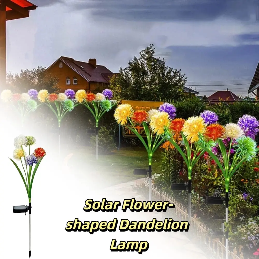 

Lamp 5 Head Solar Outdoor Lights Decorative Powered Solar Garden Lights IP65 Waterproof Swaying Artificial Flower Lamp Yard