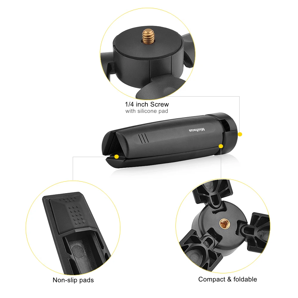 Mini Tripé Handheld Monopod Mount para Celular ILDC DSLR Camera para DJI OSMO Mobile 4 3 2 OM Smooth 4 Gimbal Handle Vlog Grip