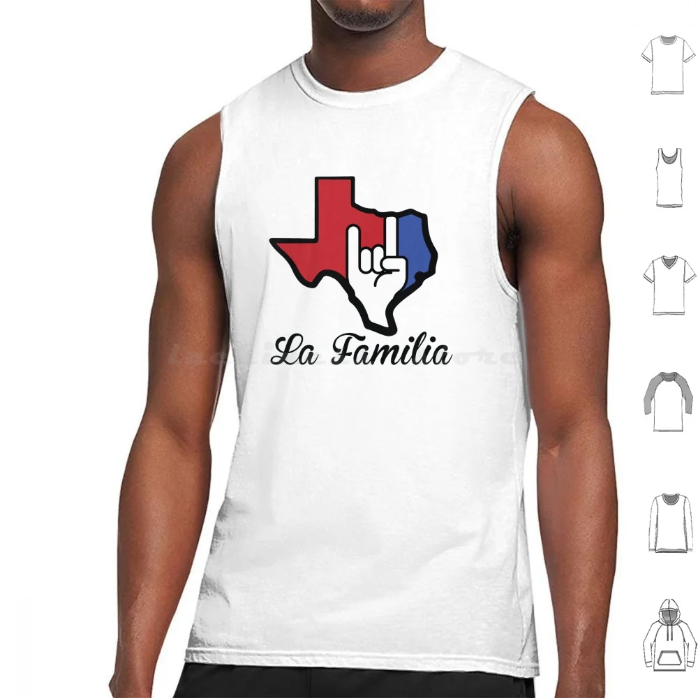 Texas-La Familia Tank Tops Vest Sleeveless Texas Coast Houston San Antonio Laredo Austin Dallas Fort Worth Ft Worth Amarillo