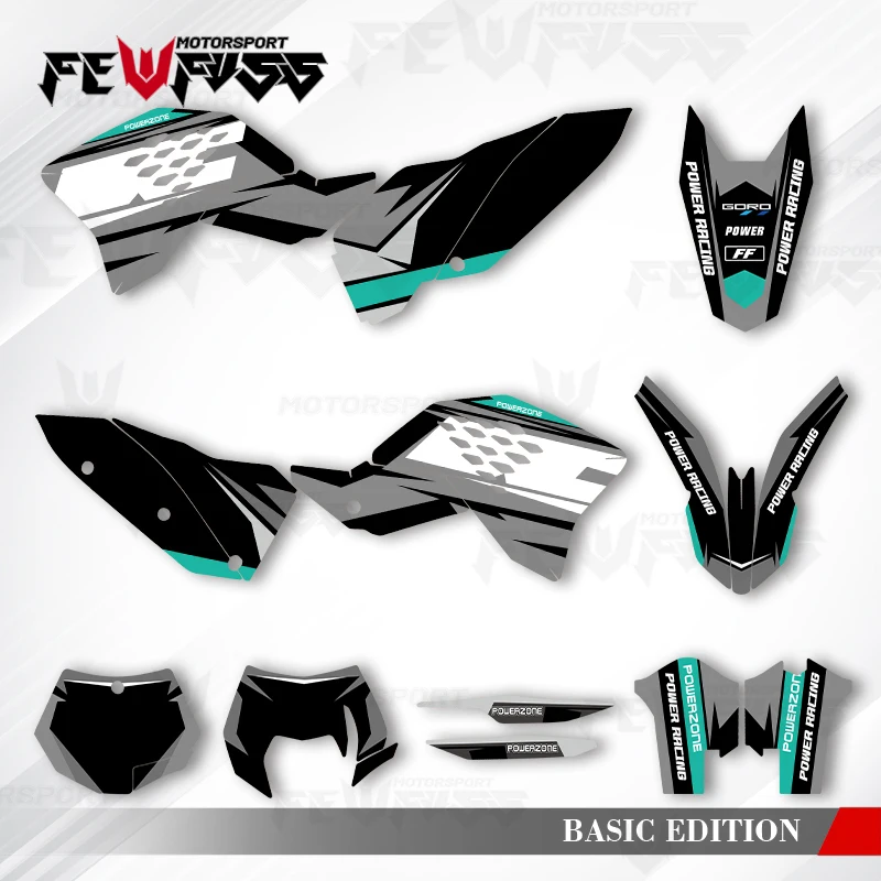 

Fewfuss Graphics Decals Stickers Motorcycle Background Custom For KTM SX SXF 2007 2008 2009 2010 EXC XCW 2008 2009-2011 012