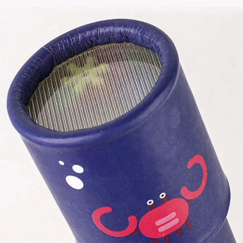 1PCS 회전 만화경 만화 종이 마술 변화하는 비 조정 가능한 컬러 세계 장난감 어린이를위한 클래식 교육 장난감