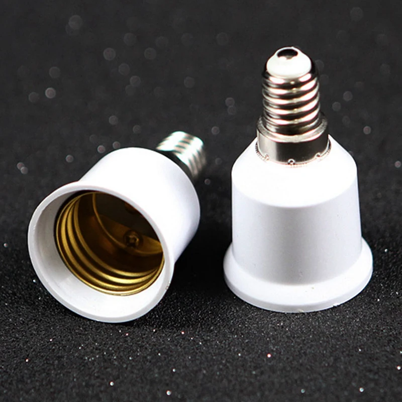 50PCS Lamp Bulb Socket Converter Easy Installation Convenient Simple And Hassle-Free Installation E14 To E27 Adapter Easy To Use