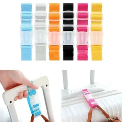 1pc Adjustable Luggage Bag Straps Travel Suitcase Straps Buckle Lock Hooks Baggage Tie Down Belt Anti-lost Carrying Clip