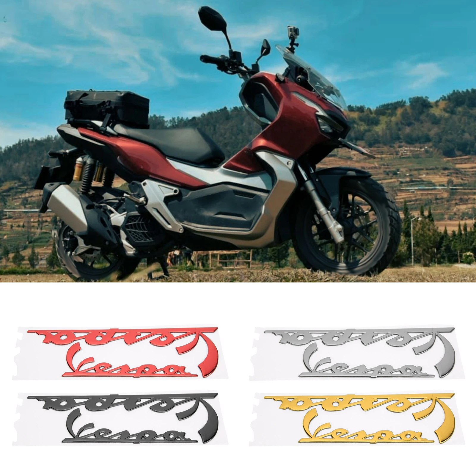 Emblem Sticker 3-Dimensional Decal for Vespa GTS300 LX125 LX150 IE Sprint Primavera 300 LX LXV Super new image 4
