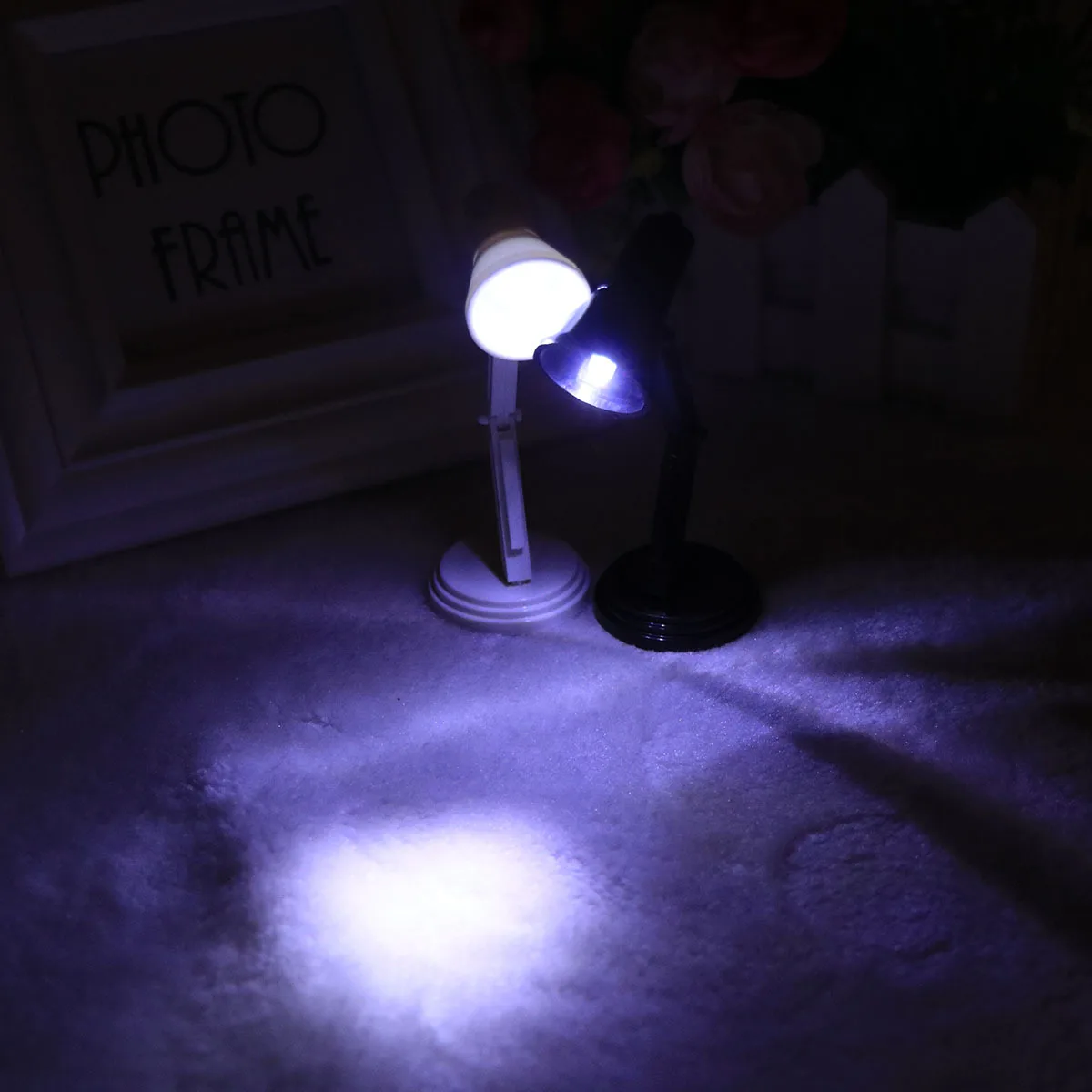 

2 pcs Led Reading Lamp Mini Desk Light Portable For Bedroom Dormitory Bookcase Night Light Small Size Low Power Consumption