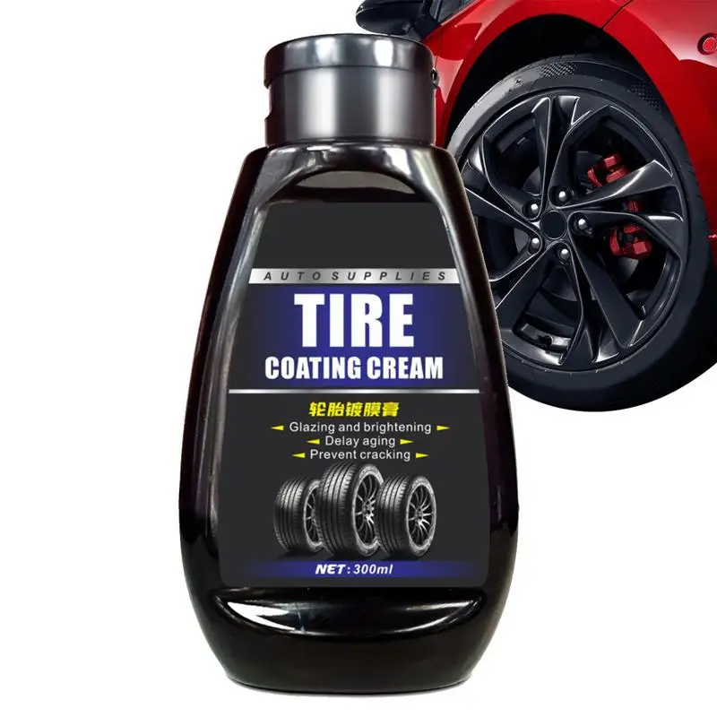 

Tire Gloss Wheel Dressing Cleaner UV Resistant Wheel Dressing Cleaner Lasting Gloss Coating Protectant 300ml For Cars Automobile