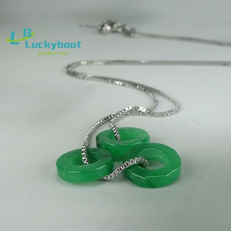

Pure Natural Hetian Jade Safety Buckle Pendant Green Necklace Jade Small Pendant Female Jasper Peace Pendant Gift