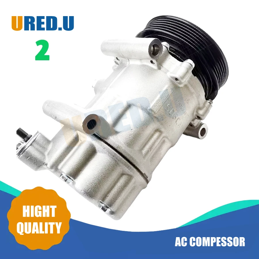 AC Compressor SD6C12 6C12 9822826880 9651910980 9659875780 9670318880 9671216280 9678656080 96786560 For Peugeot 207 CC 1.6 2008