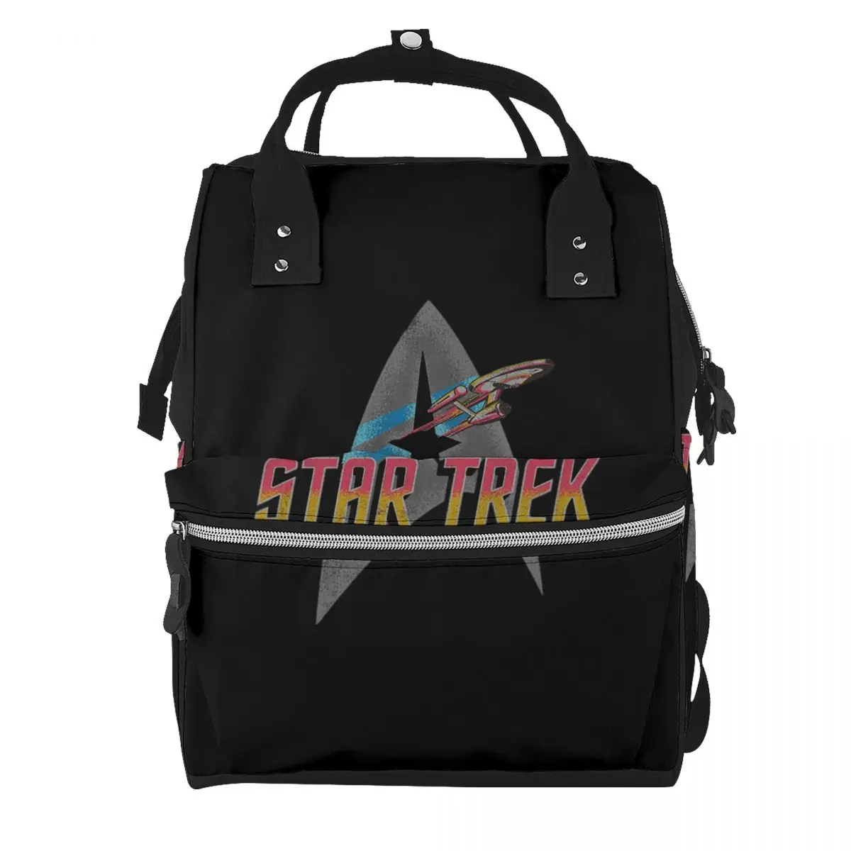 Star Treks Science Fiction TV Series Student Backpack School Bag Hiking Travel Daypack for Men Women Bookbag Shoulder Bags